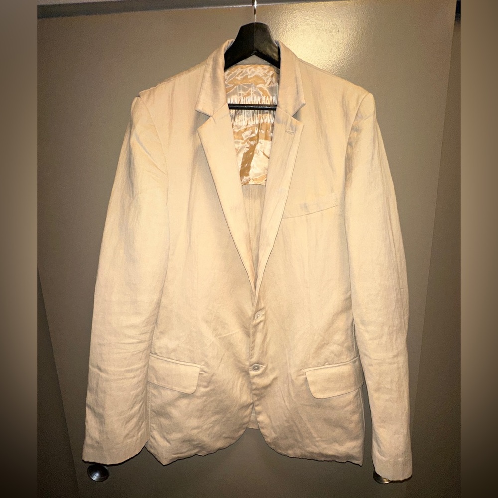 Cool Hunting People Italian tan single breasted blazer